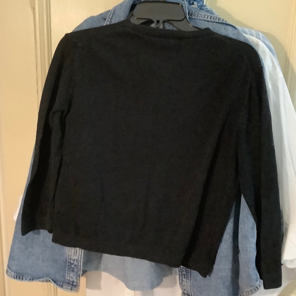 Black Loft Sweater 3/4 sleeve S - Picture 3 of 4